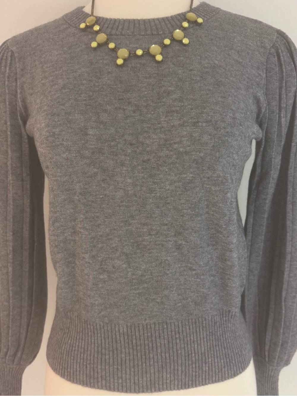 LOFT Crewneck Puff Sleeve Sweater NWT